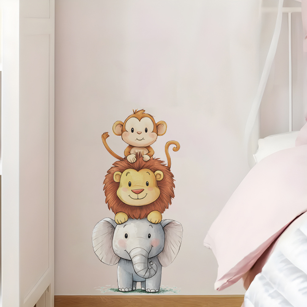 Animals Baby Nursery - Cute Forest Animals Wall Stickers for