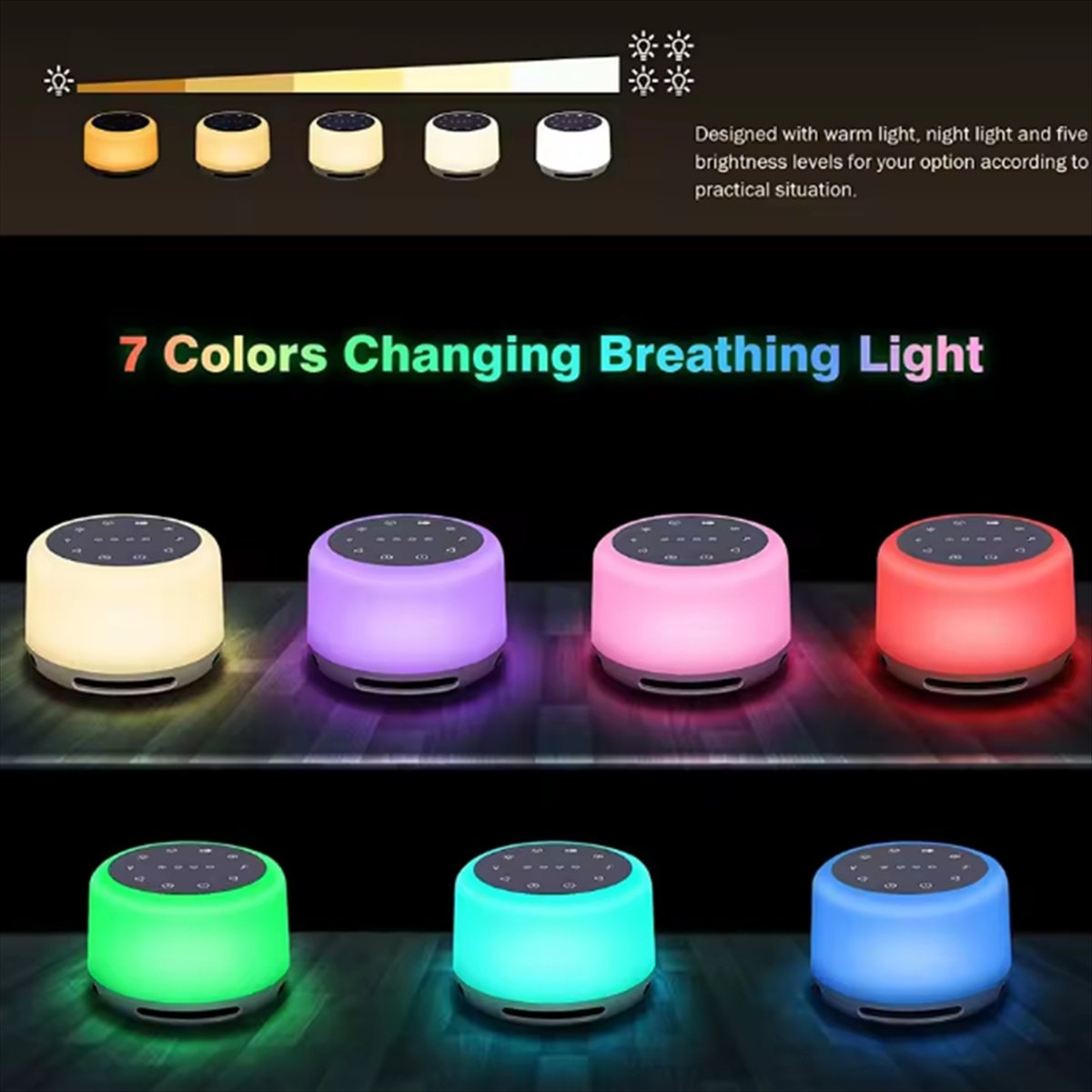 Baby Sound Machine White - M85K Portable Sleep Sound Machine White