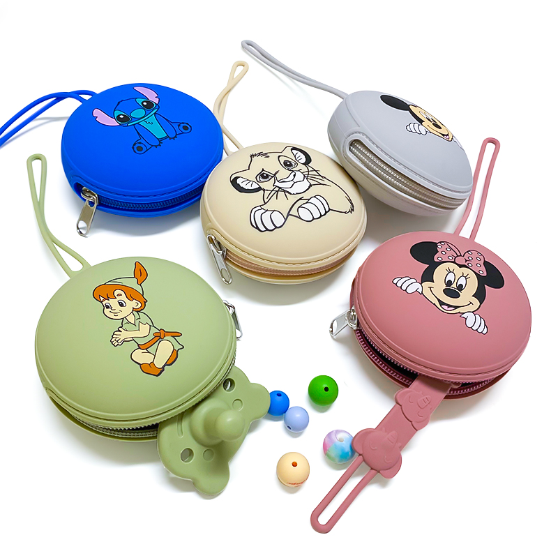 Pacifier Sterilizer Case - 1PC Cartoon Character Silicone Baby Nipple