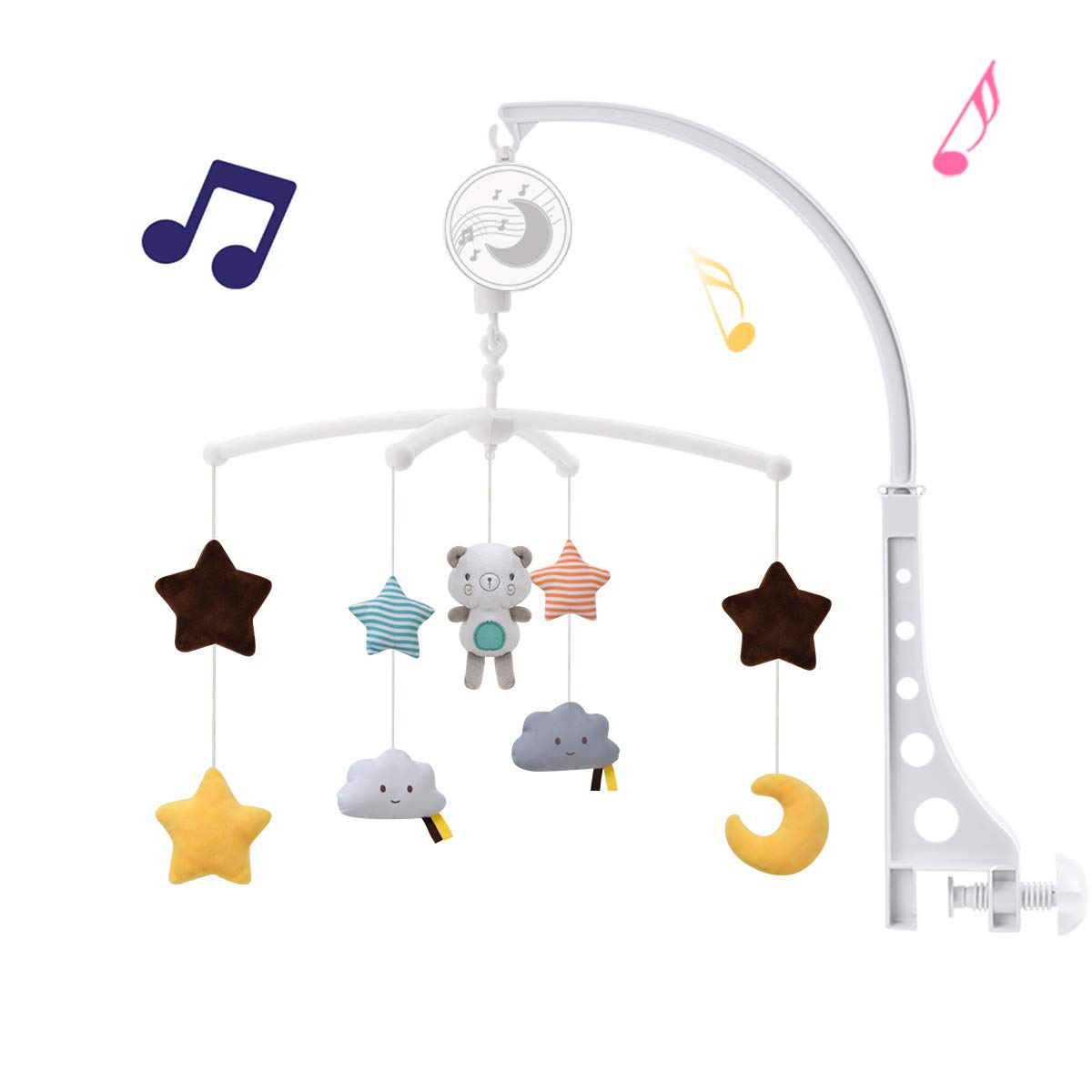 Crib Mobile Musical - Baby Crib Mobiles Rattles Music Educational