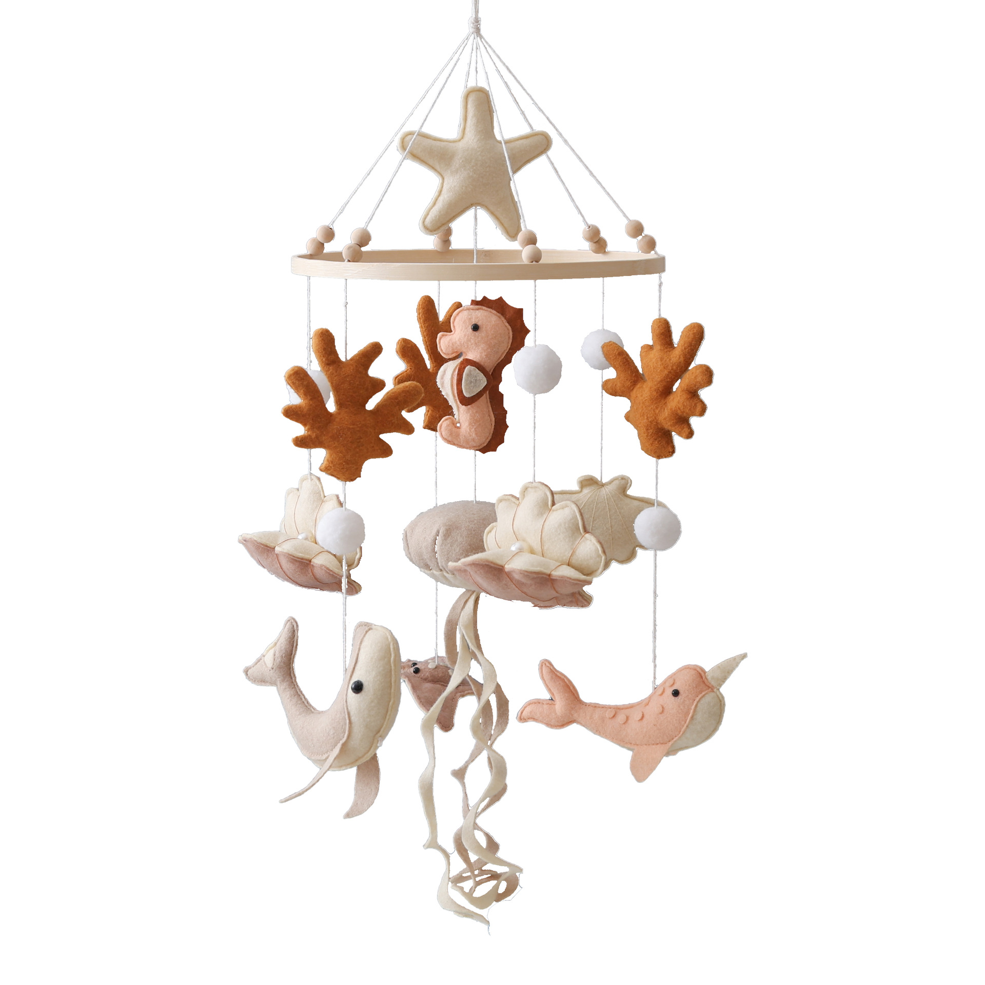 Crib Mobile Musical - Wooden Crib Mobile Baby Bed Bell
