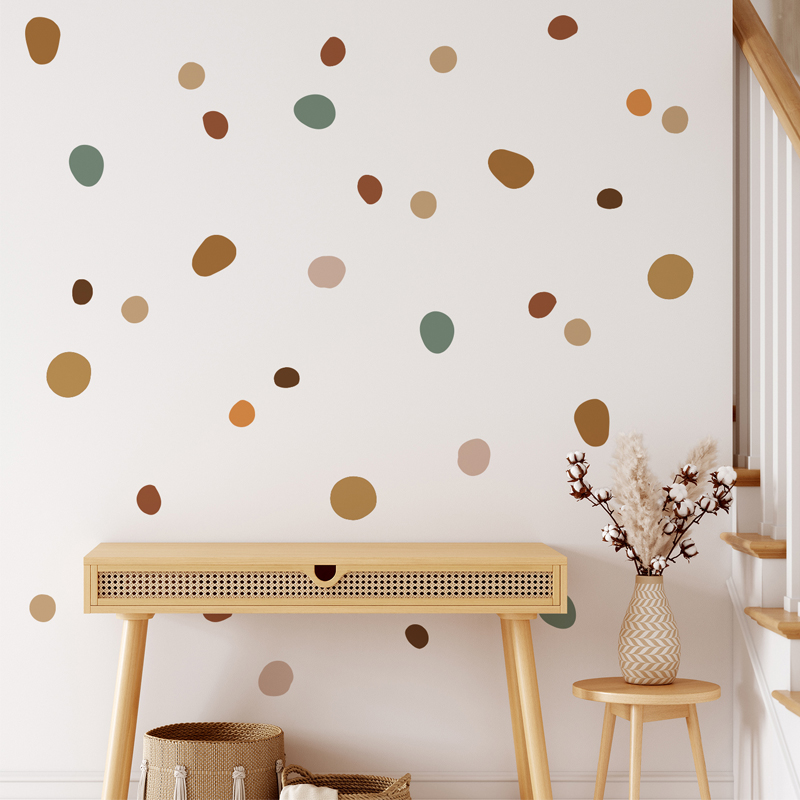 Baby Nursery Vintage Decor - Boho Nursery Polka Dot Creative Wall