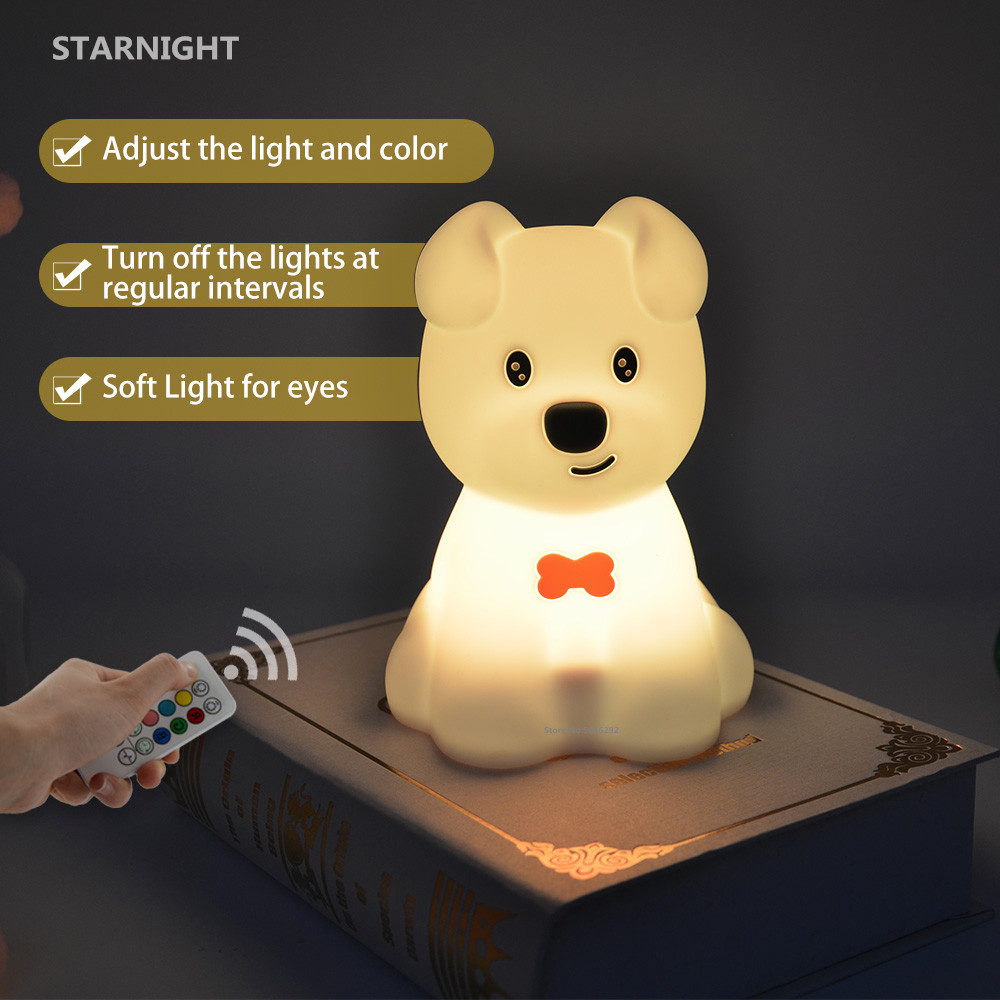 Baby Nursery Egg Light - Dog LED Night Light Touch Sensor