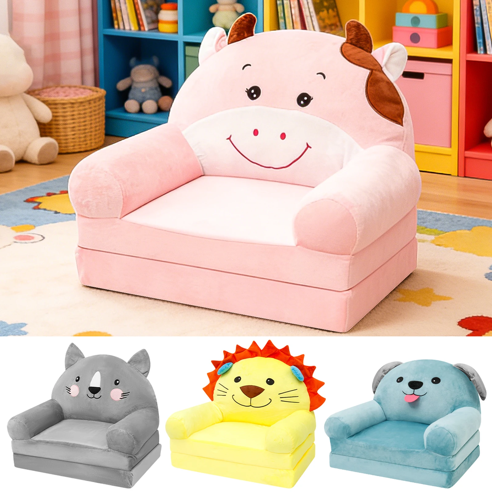 Baby Nursery Chair - Foldable Kids Sofa Baby Seat Chair