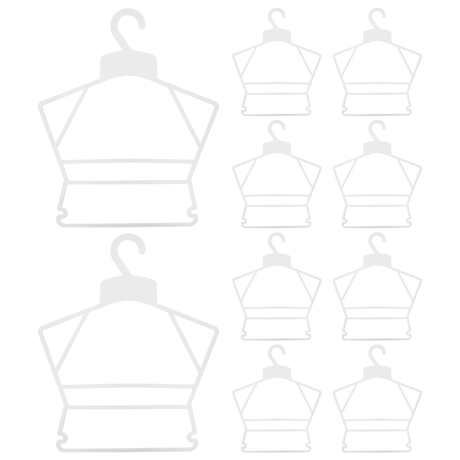 Closet Organizer Baby - Sturdy Plastic Children’s Suit Hangers 10