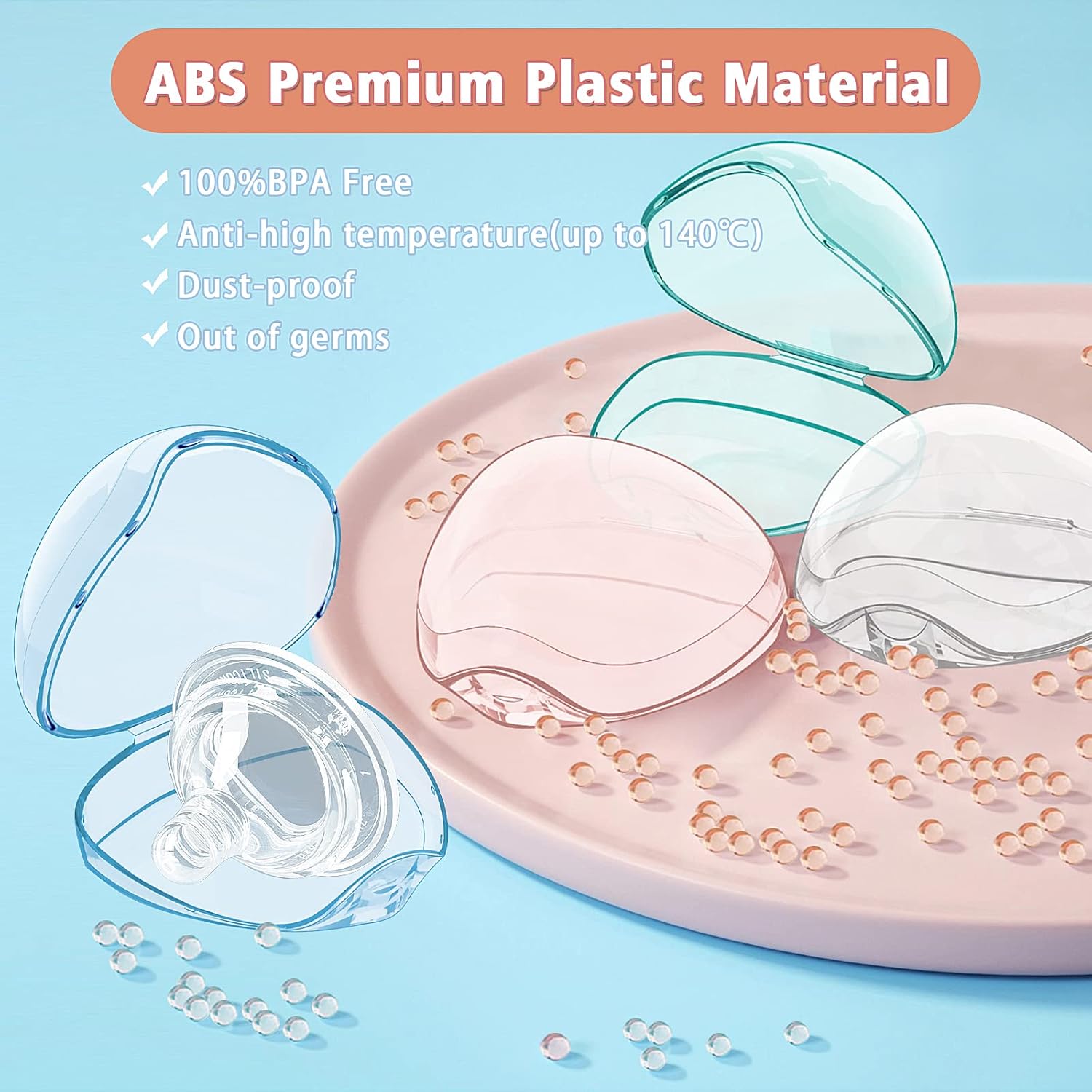 Pacifier Sterilizer Case - Pacifier Holder - 2/4 Pcs Travel-Friendly