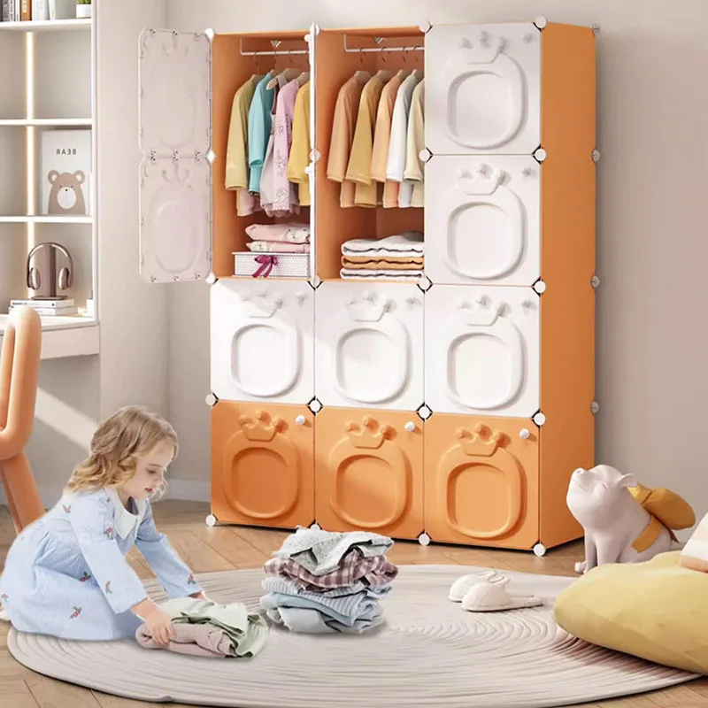 Closet Organizer Baby - Simple Shelf Wardrobe Clothes Living Room