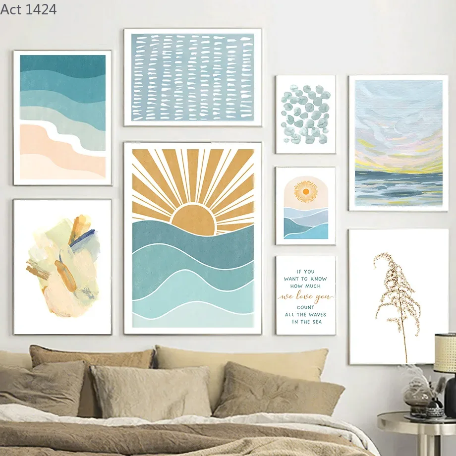 Baby Nursery Quotes Wall Art - Sunrise Sunset Beach Ocean Quotes Wall