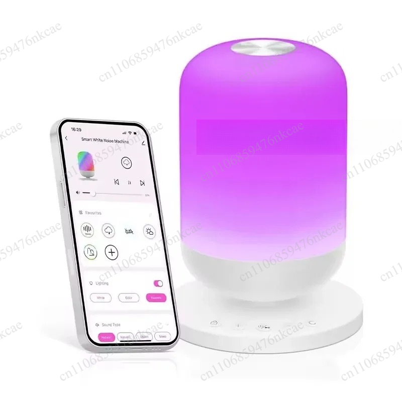 Baby Sound Machine White - Tuya Wi-Fi White Noise Machine, Baby
