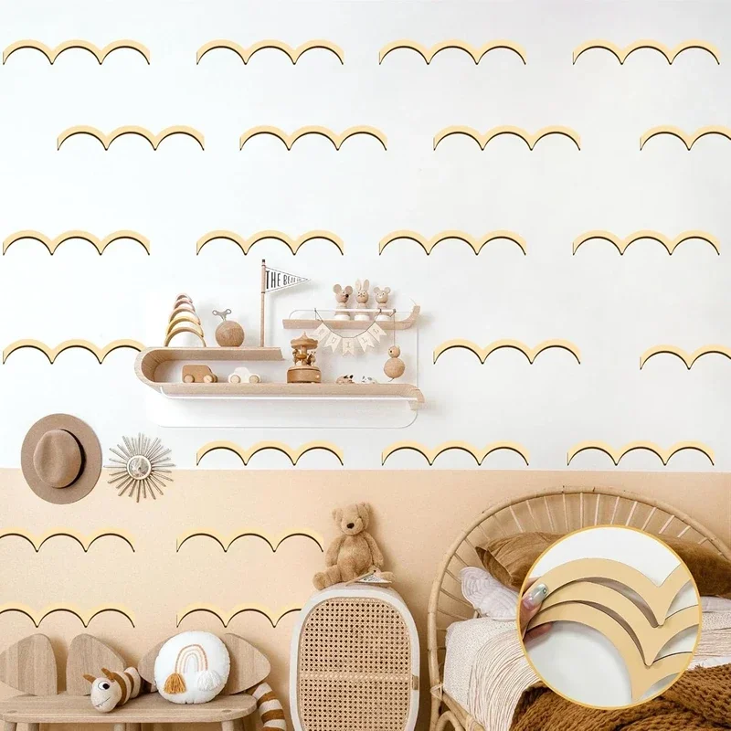 Baby Nursery Diy - Unfinished Wood Trim Molding Peel and