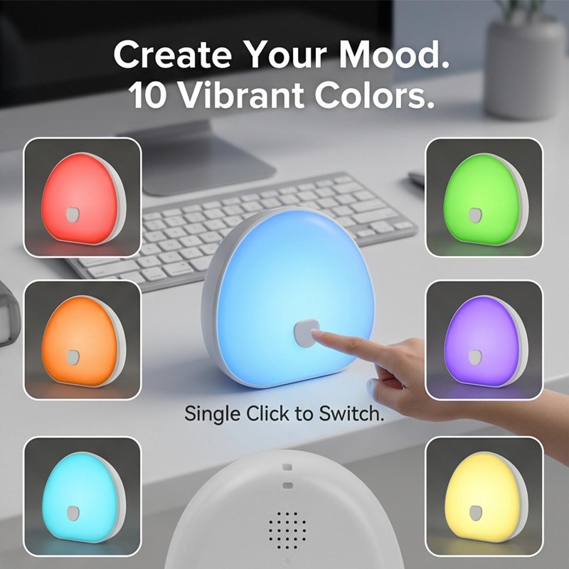 RGB Sleep White Noise Machine  - Baby Sound Machine White ulasan dan harga