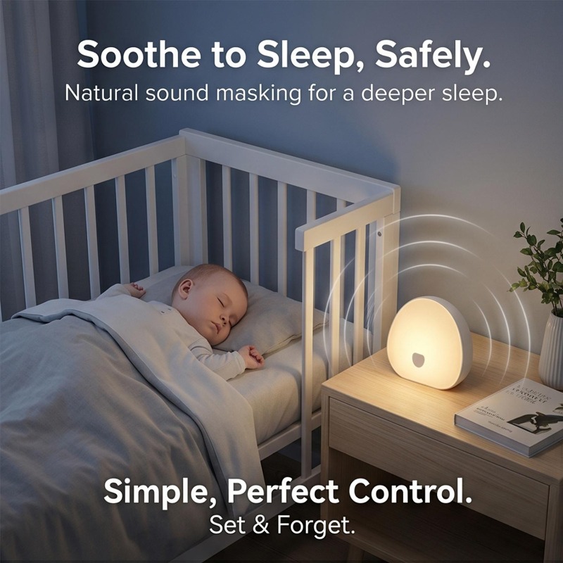 RGB Sleep White Noise Machine  - Baby Sound Machine White ulasan dan harga