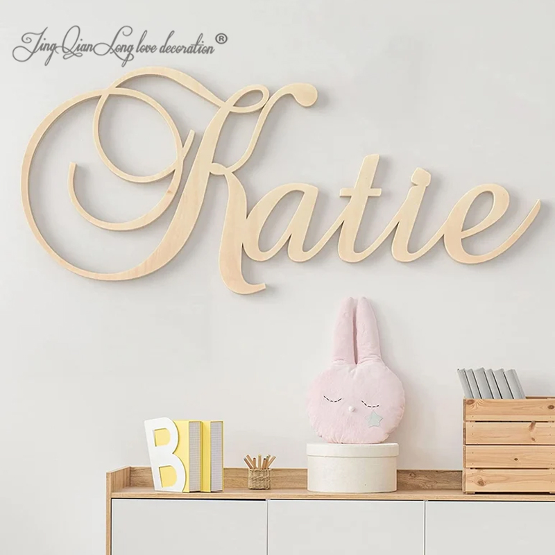 Custom Wooden Name Sign for Ba - Baby Nursery Name Letters ulasan dan harga