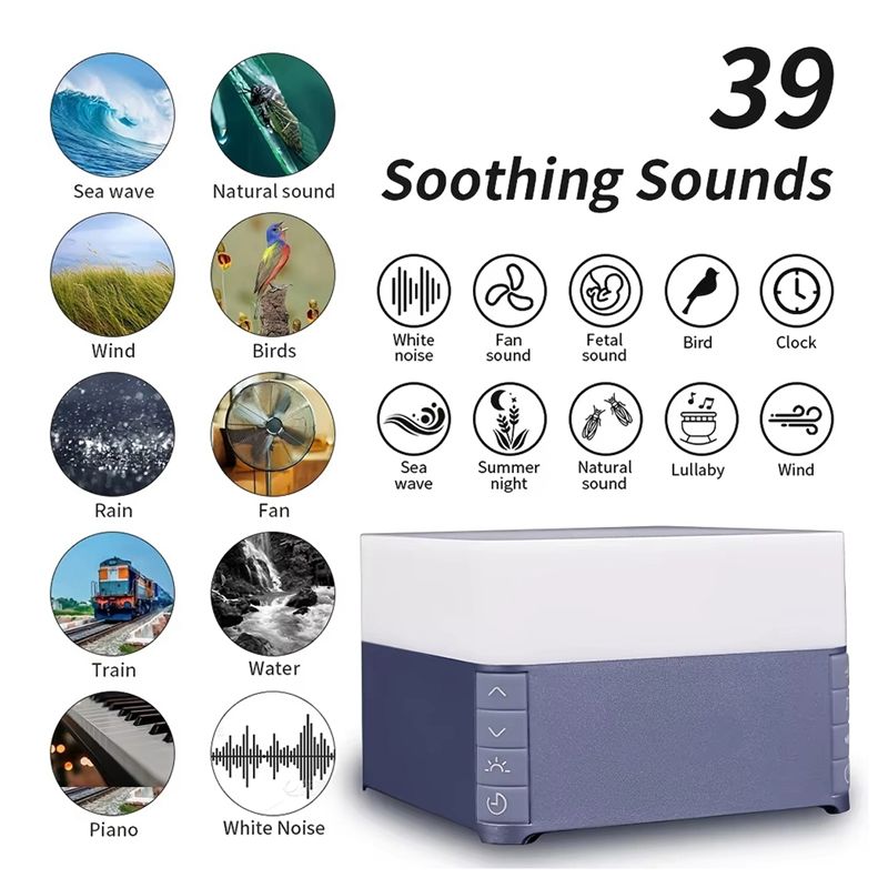 FBIL-White Noise Machine Baby  - Baby Sound Machine White ulasan dan harga