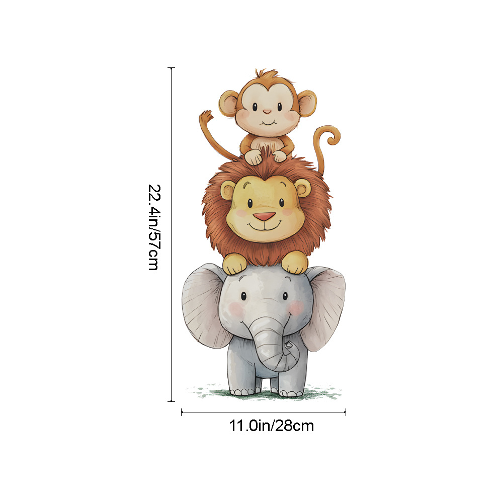 Cute Forest Animals Wall Stick - Animals Baby Nursery ulasan dan harga
