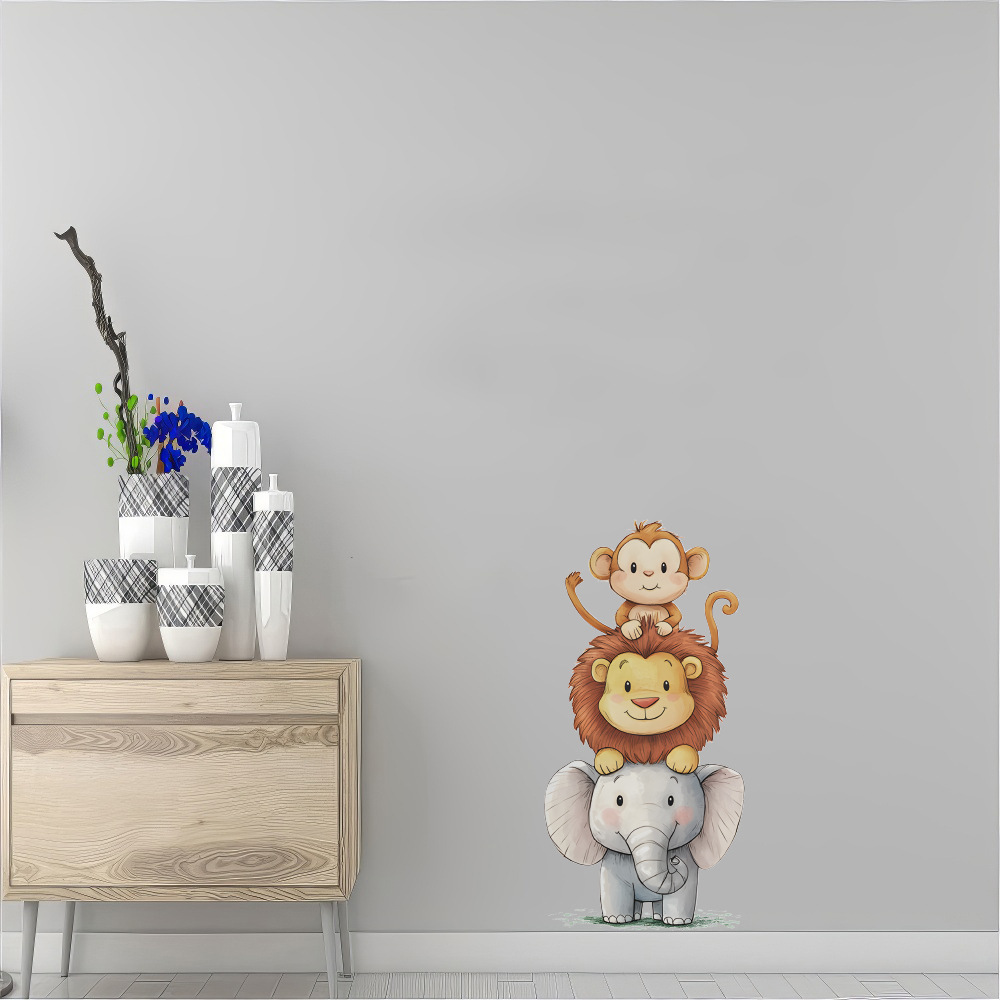 Cute Forest Animals Wall Stick - Animals Baby Nursery ulasan dan harga
