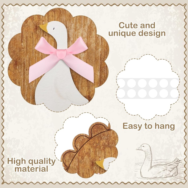 Whimsical Vintage Wooden Goose - Baby Nursery Vintage Decor ulasan dan harga