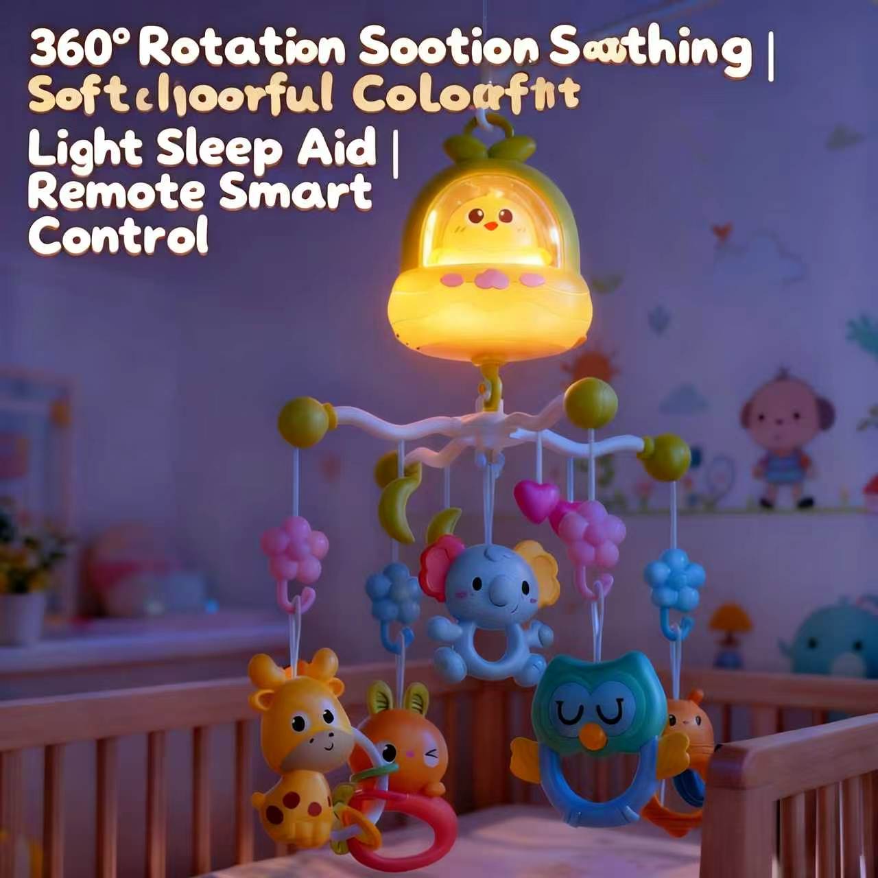 360° Bird Musical Remote Contr - Crib Mobile Musical ulasan dan harga