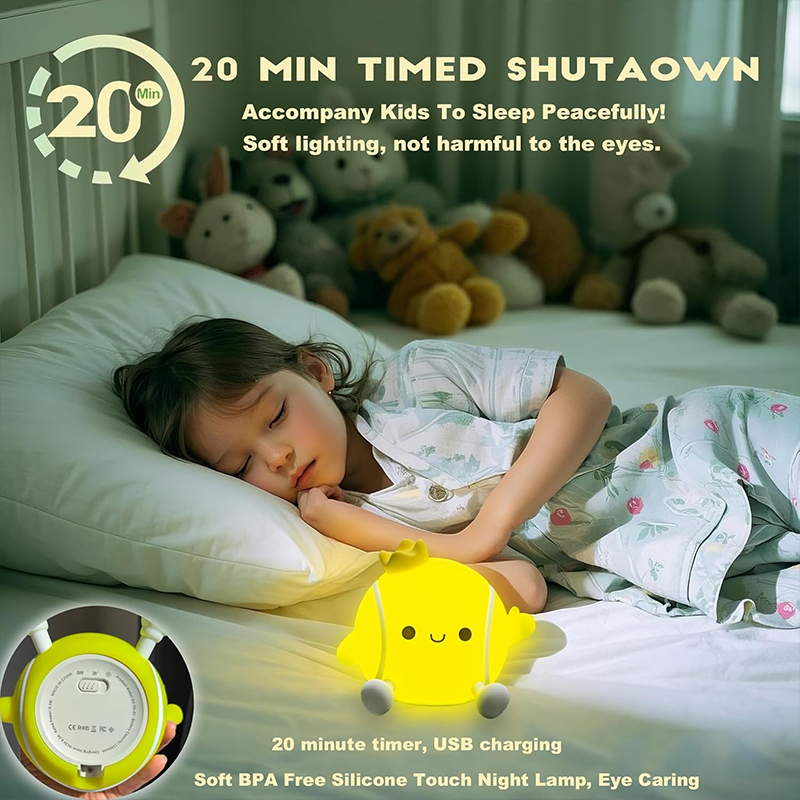 Cute Tennis Night Light Silico - Baby Nursery Egg Light ulasan dan harga