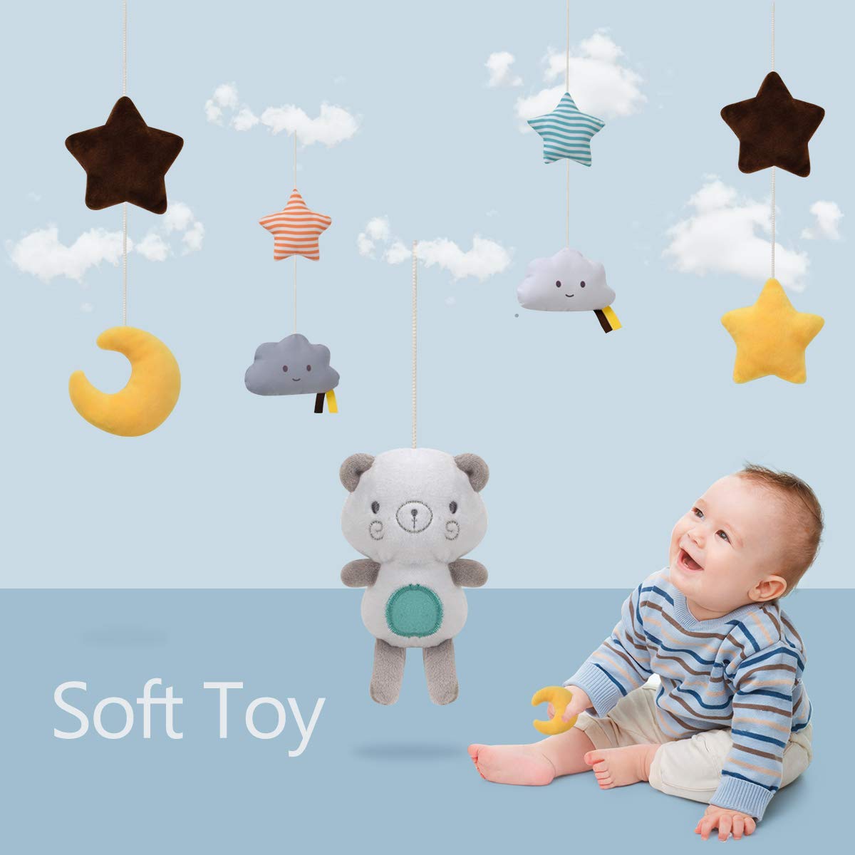 Baby Crib Mobiles Rattles Musi - Crib Mobile Musical ulasan dan harga