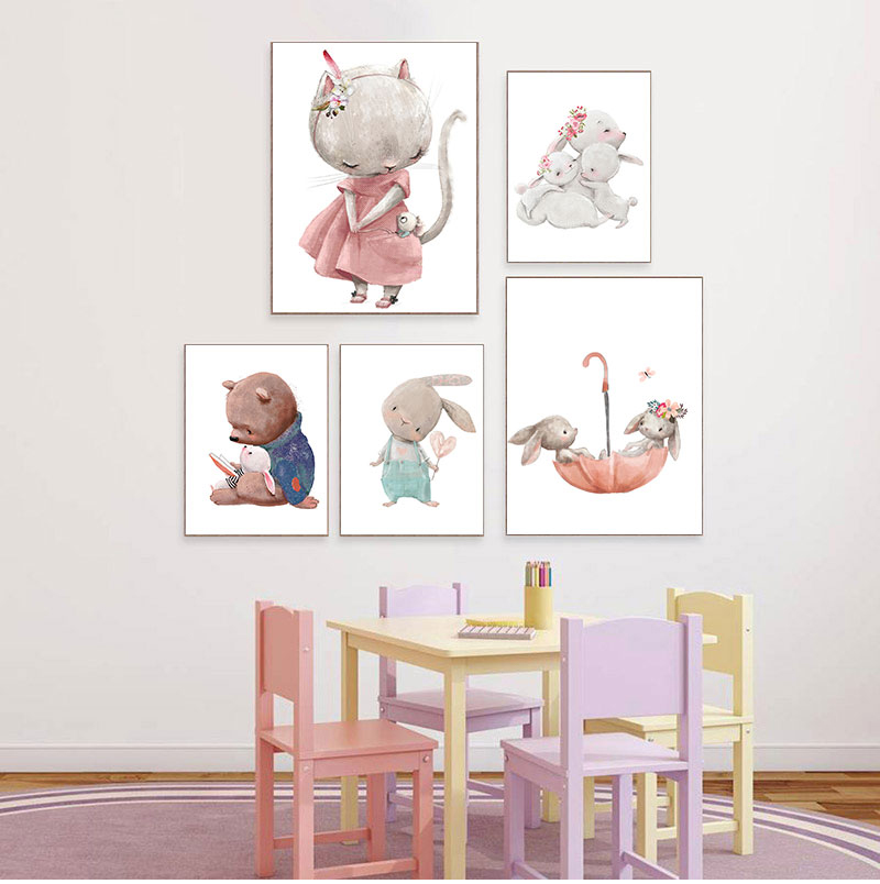1PC frameless decorative art p - Animals Baby Nursery ulasan dan harga