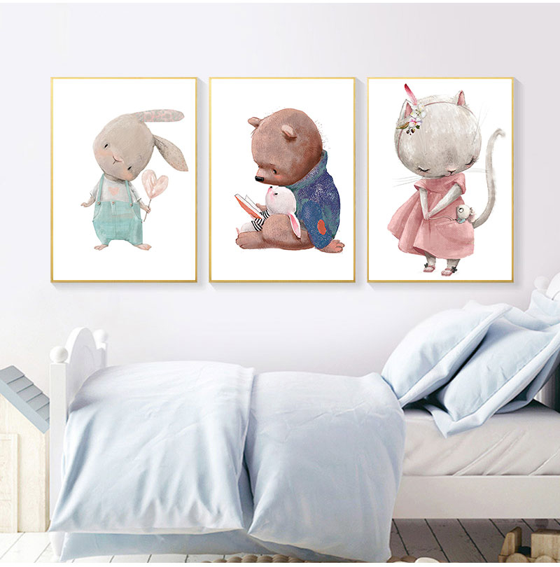 1PC frameless decorative art p - Animals Baby Nursery ulasan dan harga