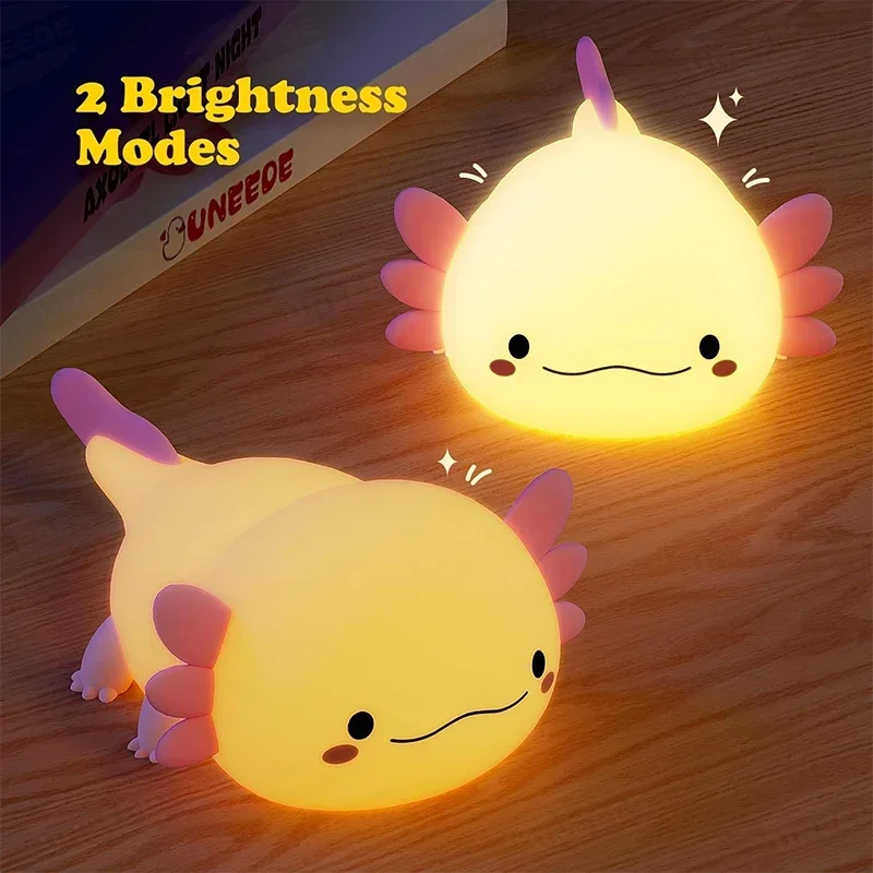 Cute Axolotl Night Light Silic - Baby Nursery Egg Light ulasan dan harga