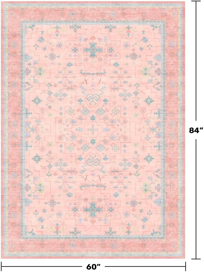 Pink Rugs for Bedroom Girls,Wa - Baby Nursery Vintage Decor ulasan dan harga