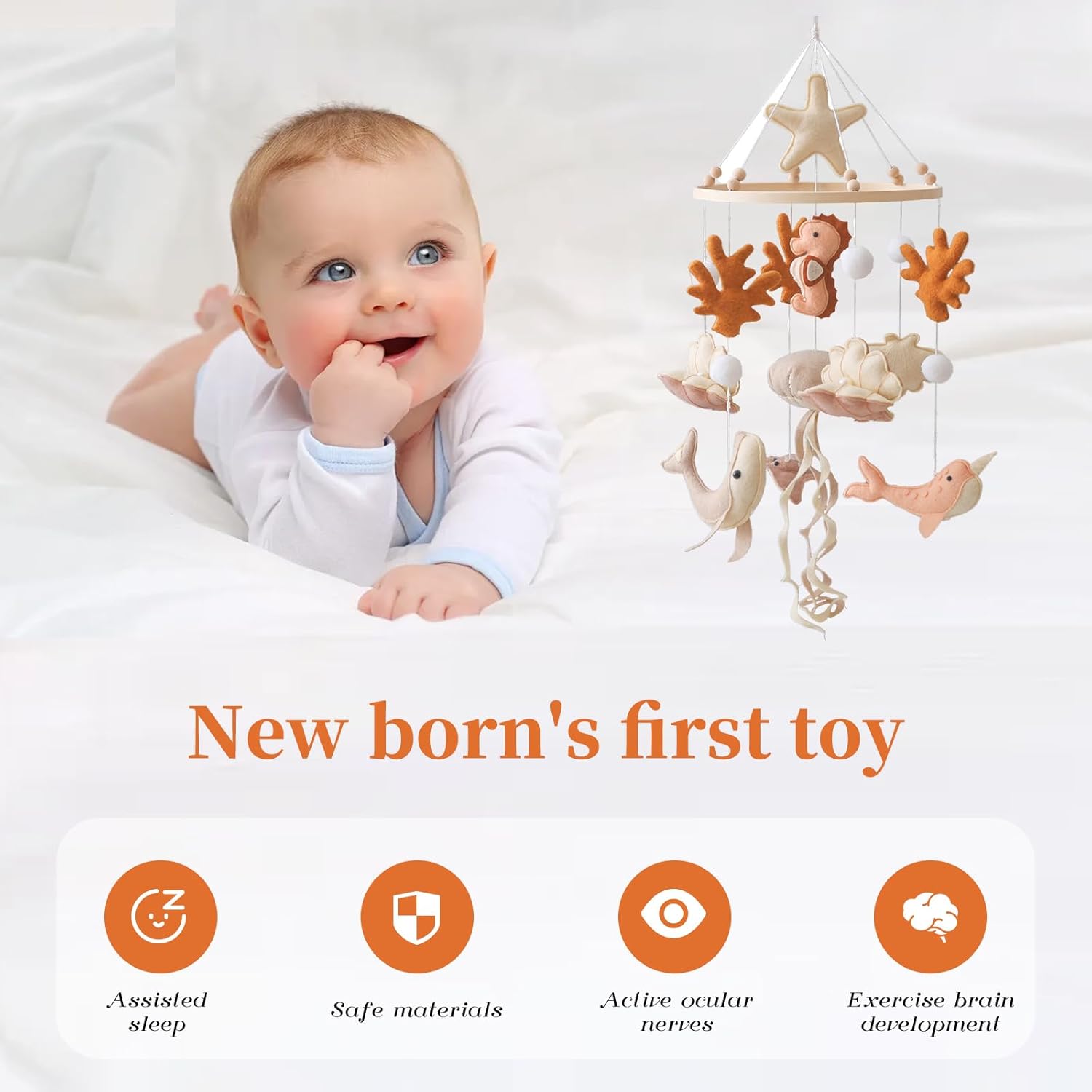 Wooden Crib Mobile Baby Bed Be - Crib Mobile Musical ulasan dan harga