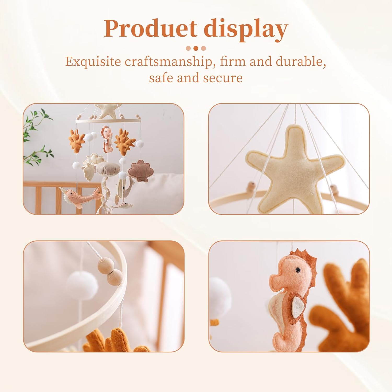 Wooden Crib Mobile Baby Bed Be - Crib Mobile Musical ulasan dan harga