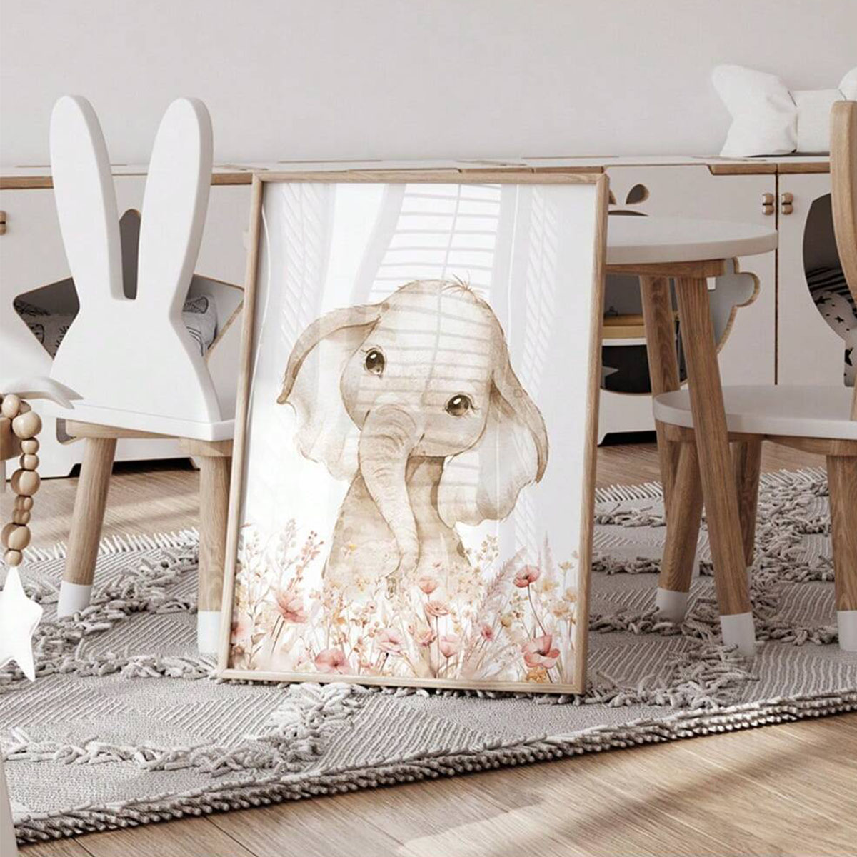 Custom Name Nursery Wall Art S - Animals Baby Nursery ulasan dan harga