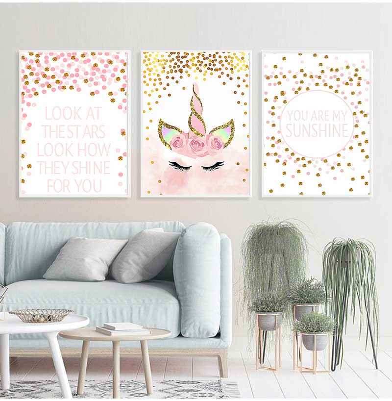 Decorative Picture Baby Girl B - Baby Nursery Quotes Wall Art ulasan dan harga