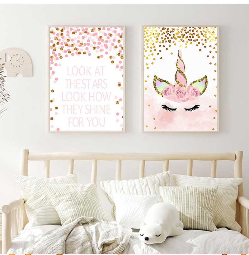 Decorative Picture Baby Girl B - Baby Nursery Quotes Wall Art ulasan dan harga