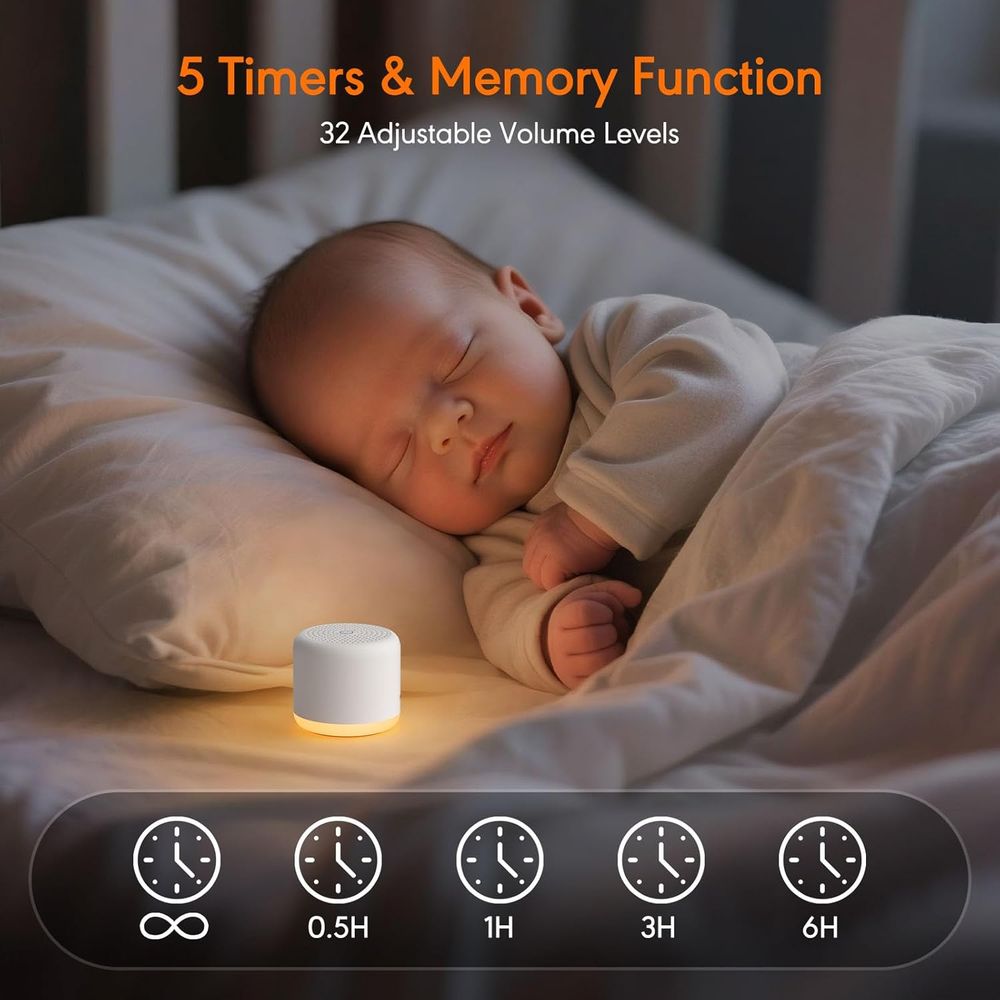 White Noise Machine with Night - Baby Sound Machine White ulasan dan harga