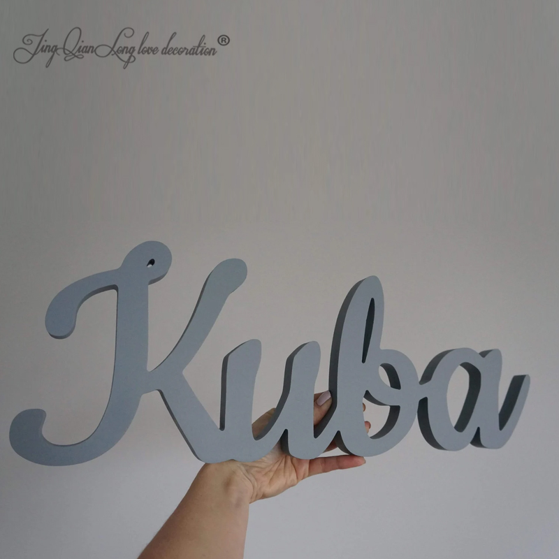 Custom Wooden Name Sign Baby N - Baby Nursery Name Letters ulasan dan harga