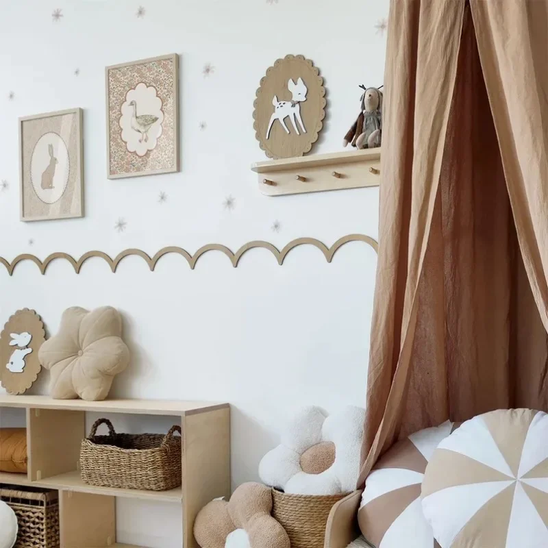 12/24pcs Unfinished Decorative - Baby Nursery Diy ulasan dan harga