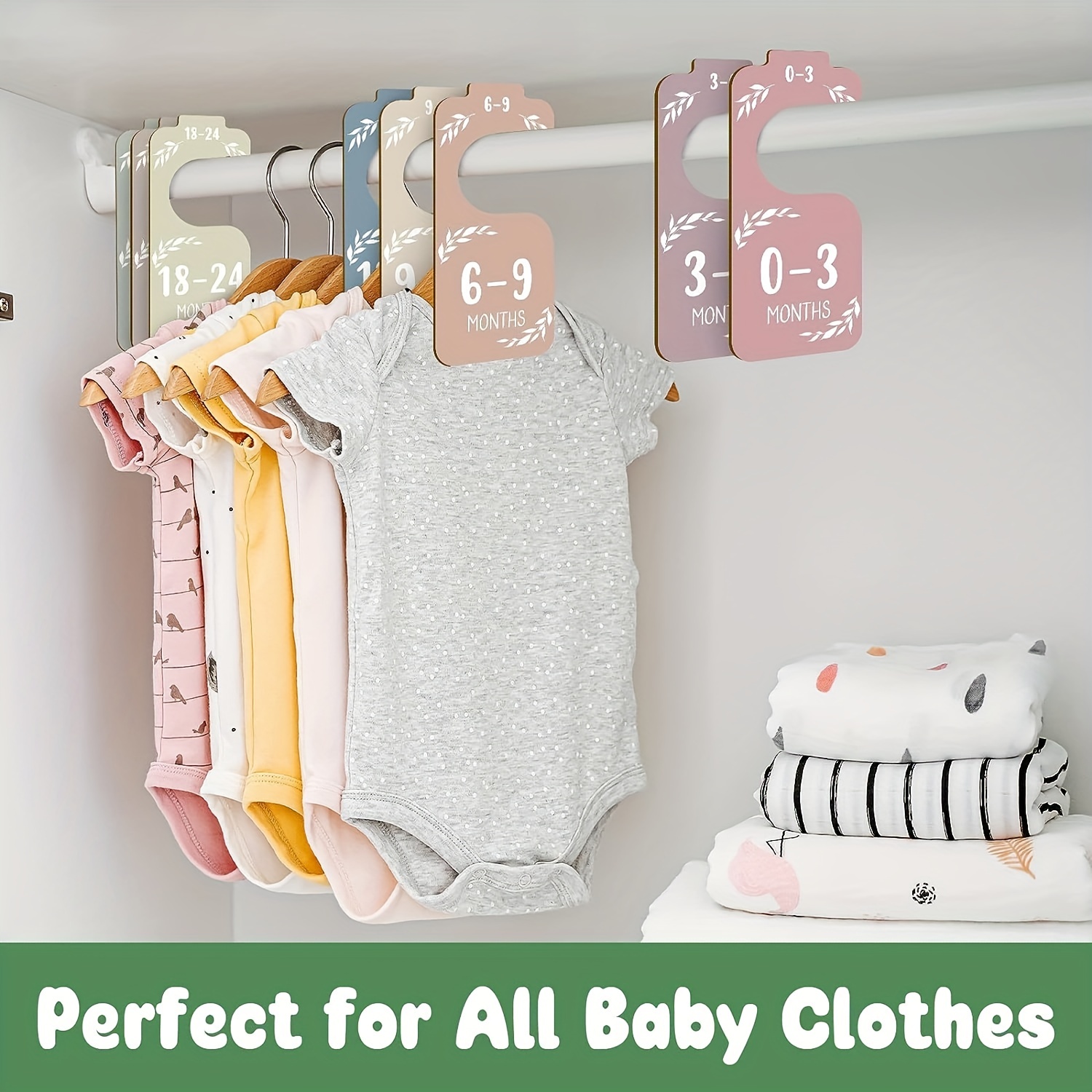 8pcs Wooden Baby Closet Divide - Closet Organizer Baby ulasan dan harga