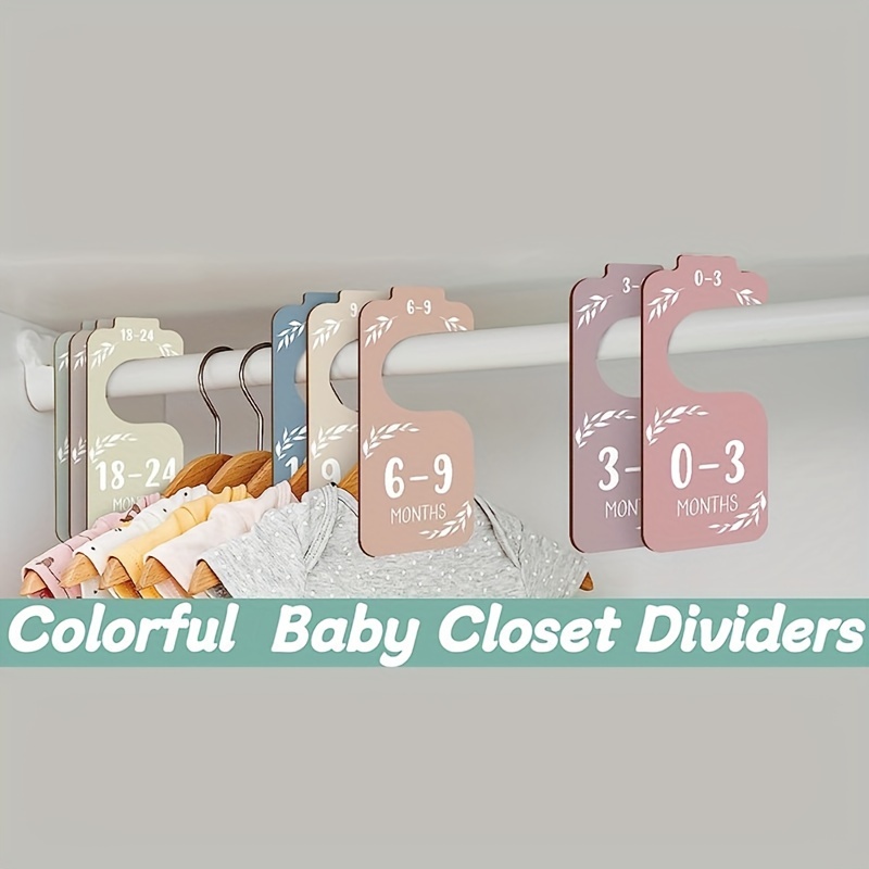 8pcs Wooden Baby Closet Divide - Closet Organizer Baby ulasan dan harga
