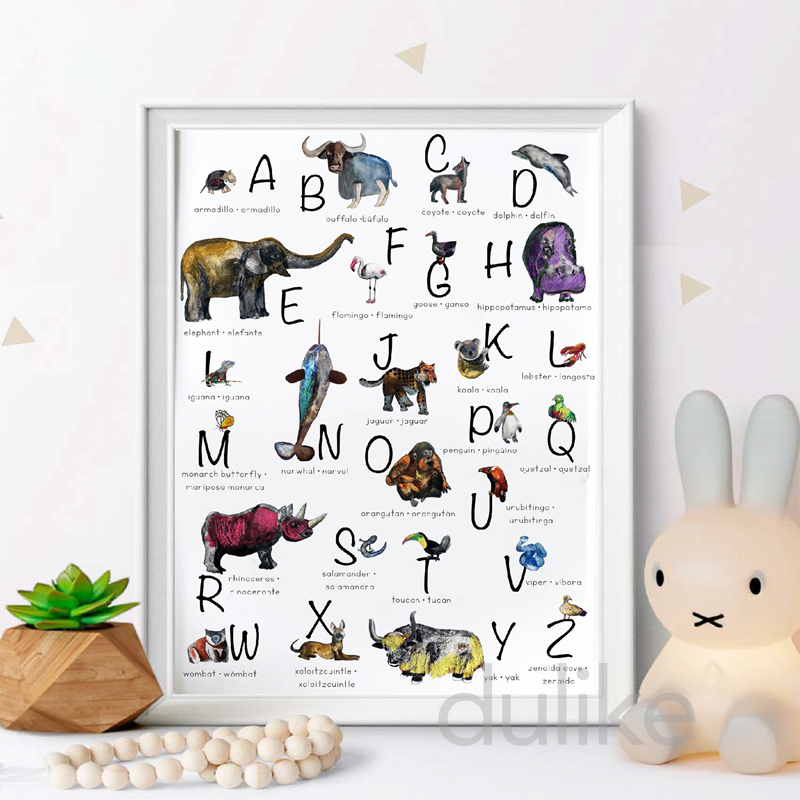 Spanish Kids Bedroom Art Decor - Baby Nursery Quotes Wall Art ulasan dan harga