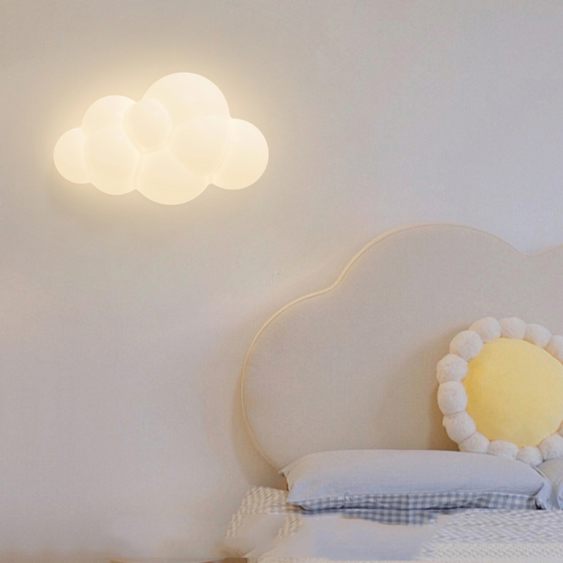 White Cloud Wall Lamps for Chi - Baby Nursery Egg Light ulasan dan harga