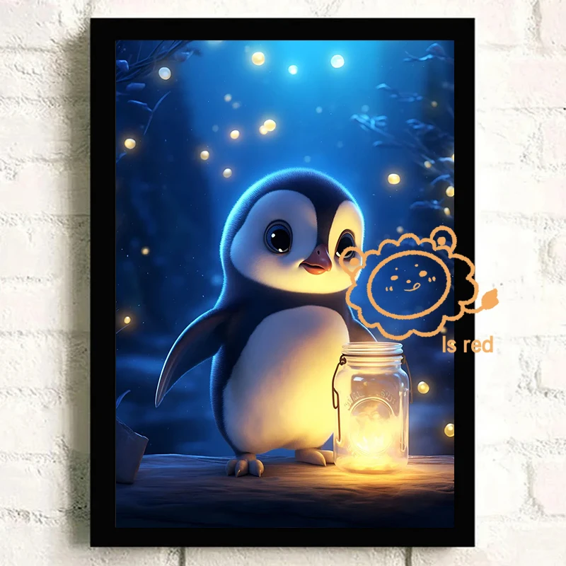 Cute Animals Poster fox Lumino - Baby Nursery Images ulasan dan harga