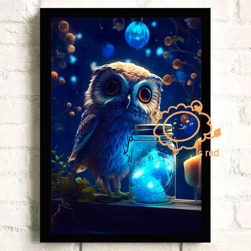 Cute Animals Poster fox Lumino - Baby Nursery Images ulasan dan harga