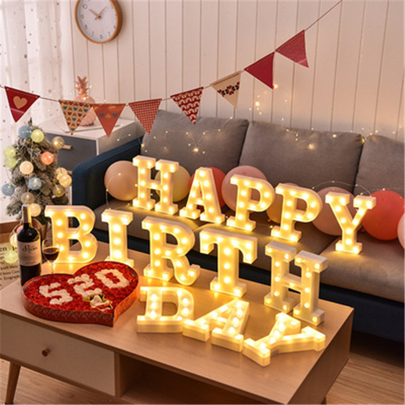 Decorative Letters Alphabet Le - Baby Nursery Egg Light ulasan dan harga