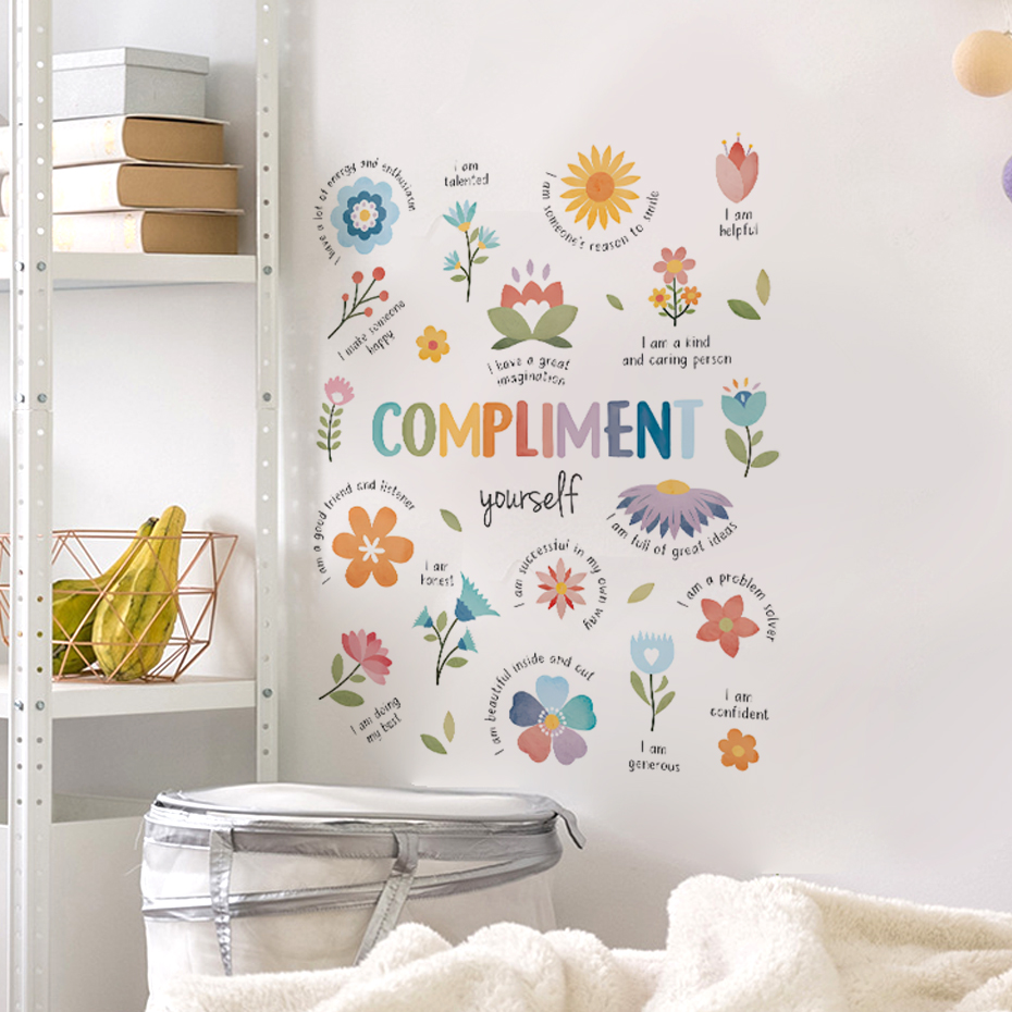 English colorful inspirational - Baby Nursery Quotes Wall Art ulasan dan harga