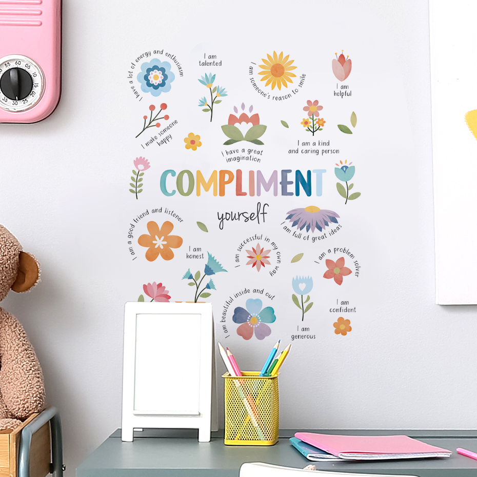 English colorful inspirational - Baby Nursery Quotes Wall Art ulasan dan harga