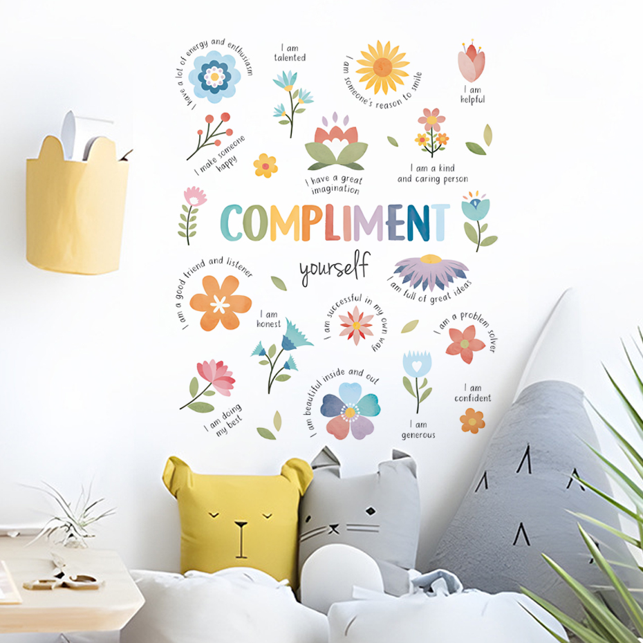 English colorful inspirational - Baby Nursery Quotes Wall Art ulasan dan harga