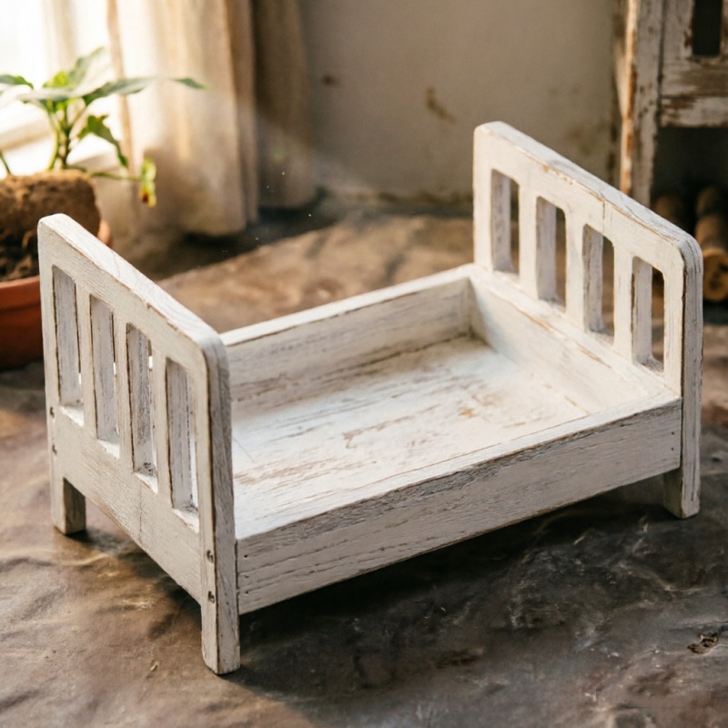 Infant Posing Sofa Retro Wood  - Baby Nursery Chair ulasan dan harga