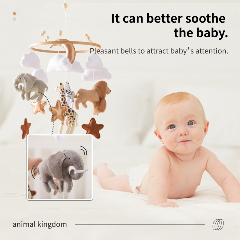 Crib Mobile Bed Bell Wooden Ba - Crib Mobile Musical ulasan dan harga