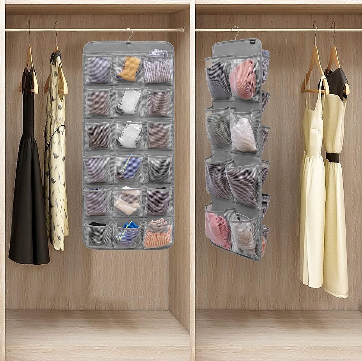 Dual-Sided Hanging Closet Orga - Closet Organizer Baby ulasan dan harga