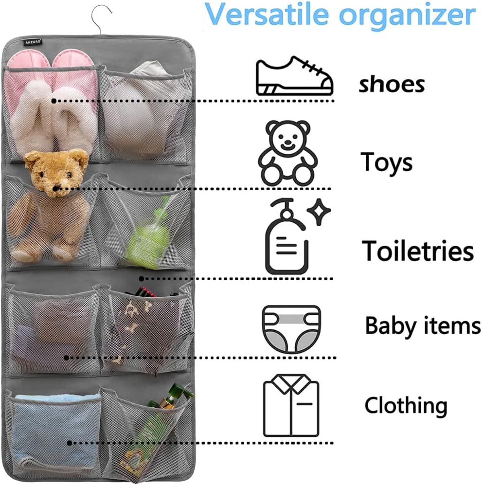 Dual-Sided Hanging Closet Orga - Closet Organizer Baby ulasan dan harga